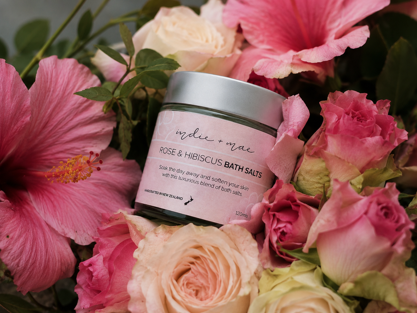 Bath Salts - Rose & Hibiscus | 120ml