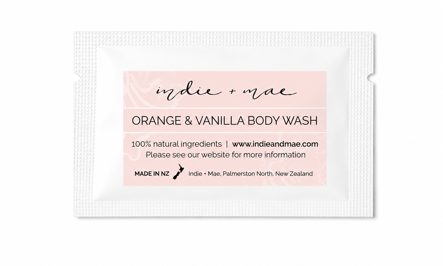 Sample Sachet | Body Wash - Orange & Vanilla