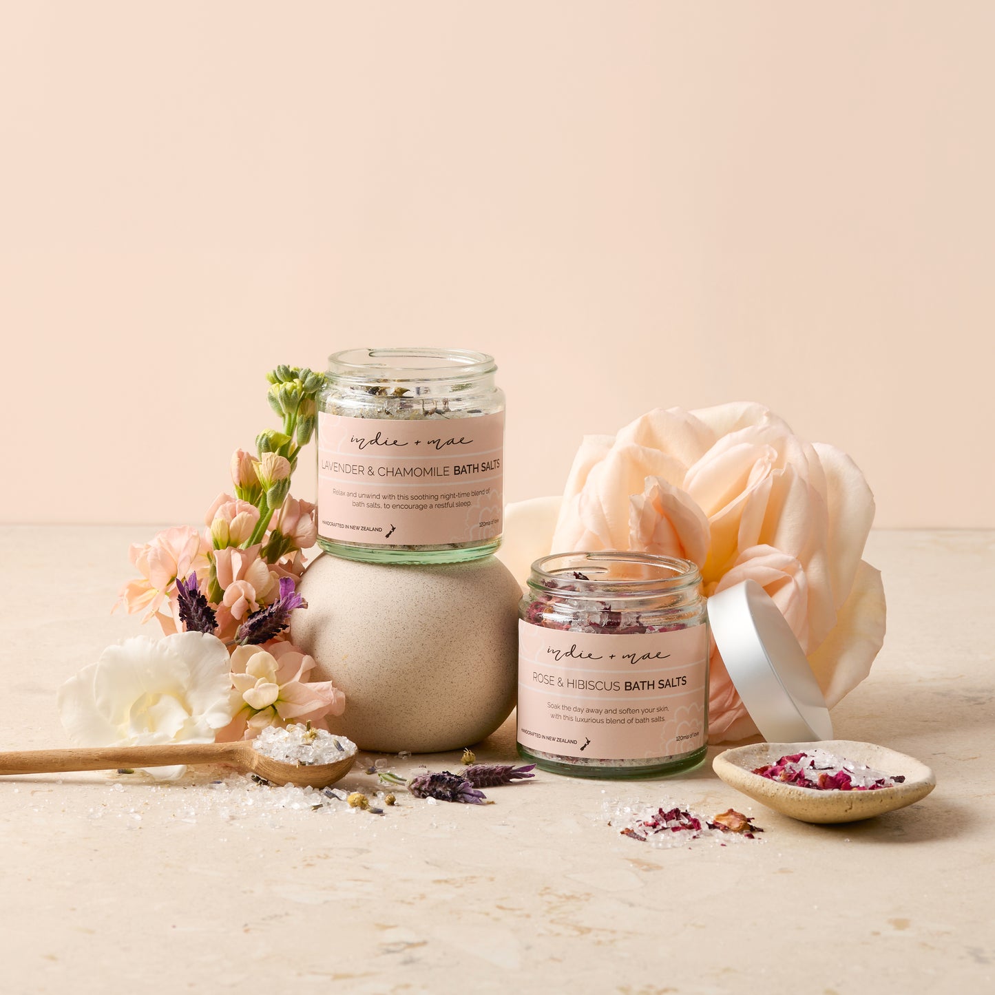 Bath Salts - Rose & Hibiscus | 120ml
