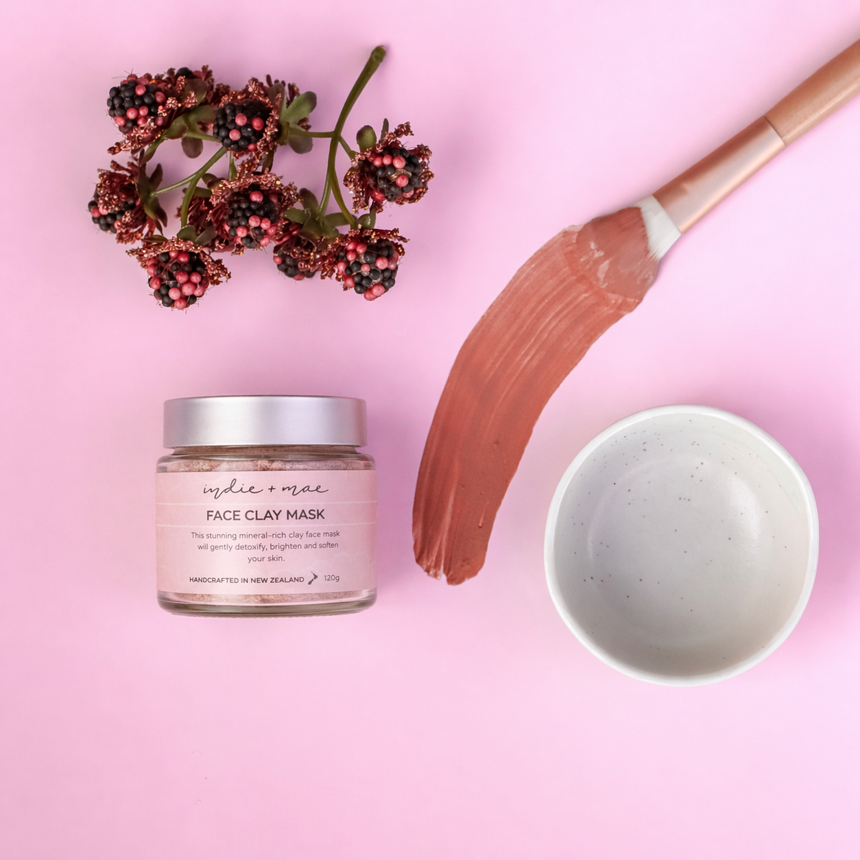 Face Clay + Brush + Mixing Dish Bundle