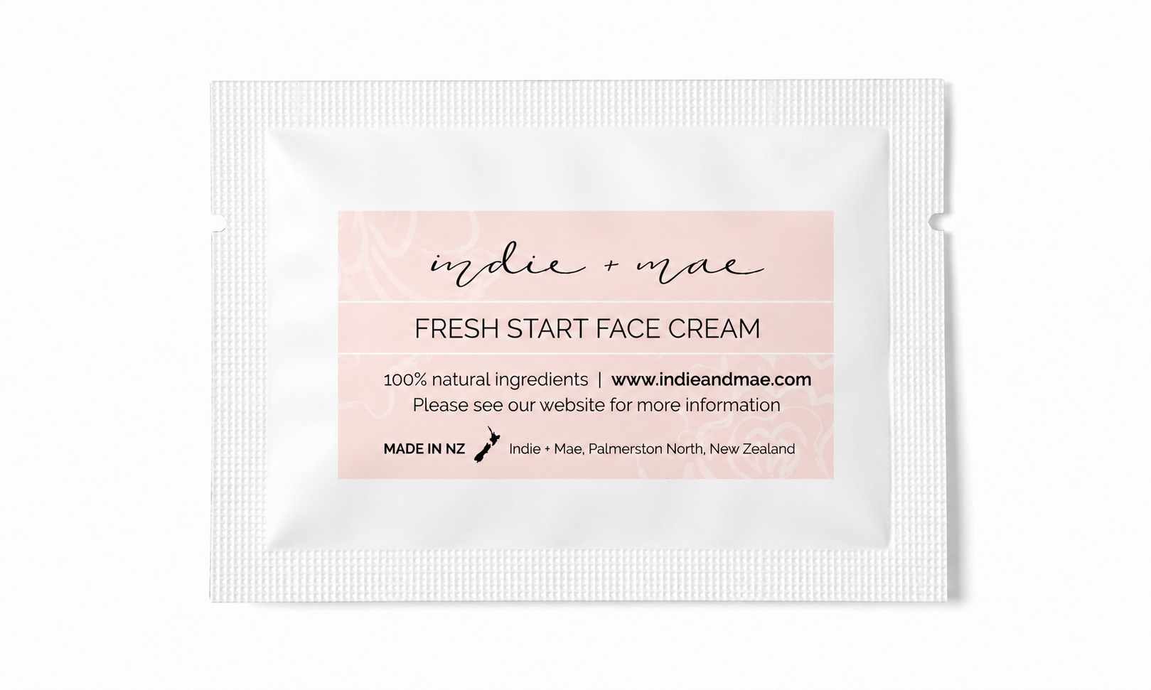 Indie + Mae Fresh Start Face Cream packaging on a white background