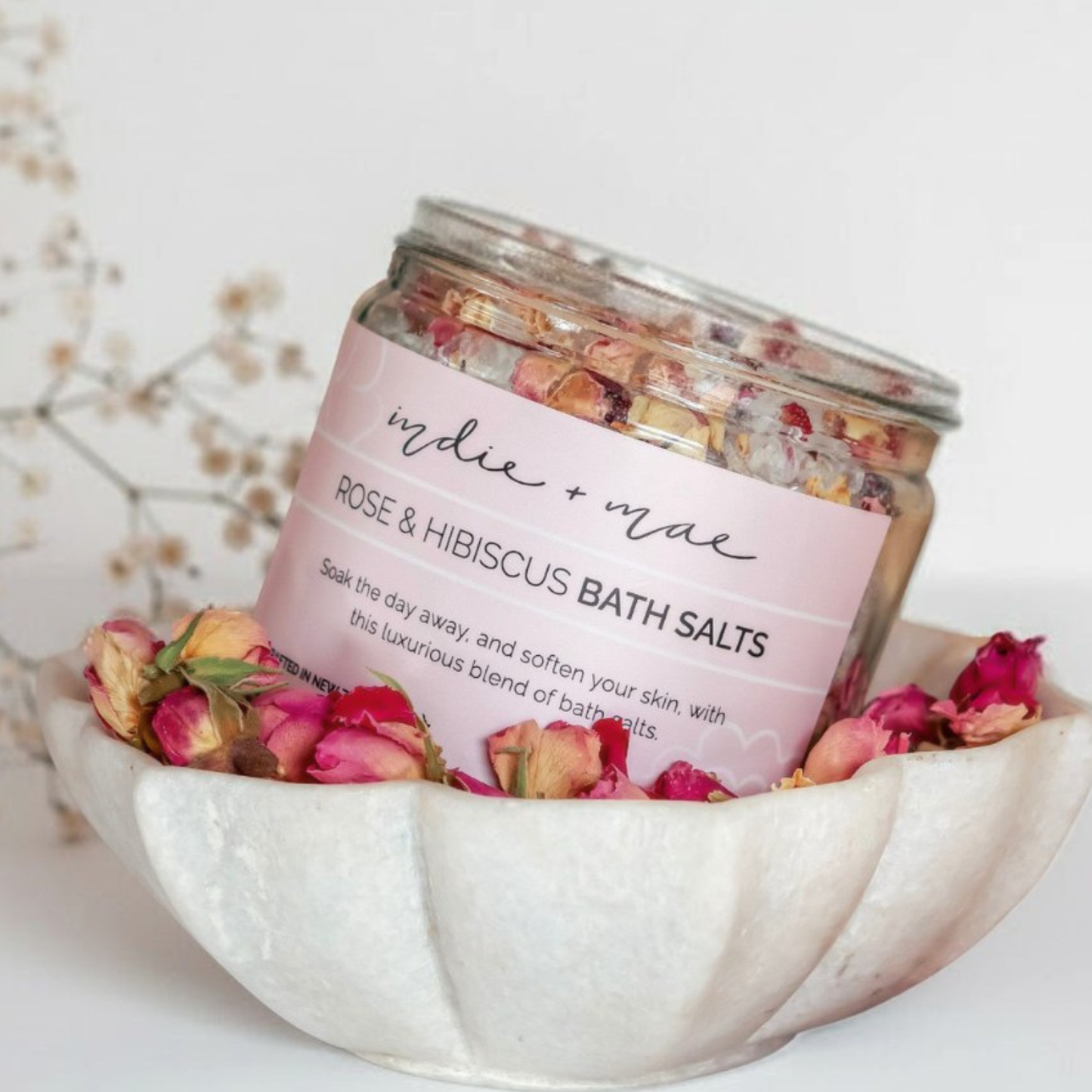 Bath Salts - Rose & Hibiscus | 250ml